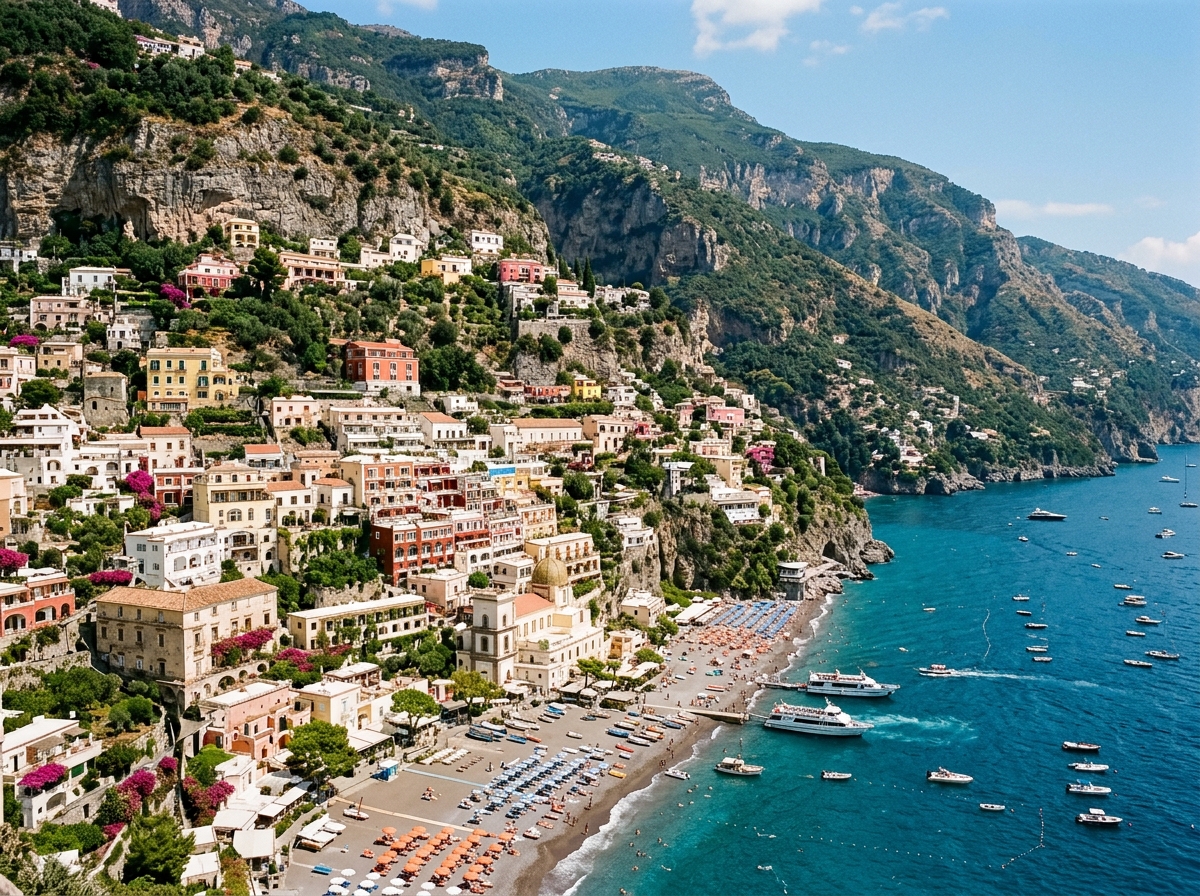 Amalfi Coast Italy picturesque vertical cliffside village